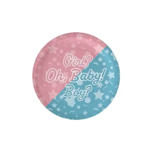 Paper Dreams Bordjes Gender reveal 23cm - 8st