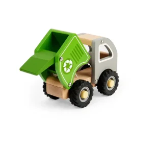 Auto - Vuilniswagen - Groen - 13.5x10x7.5cm