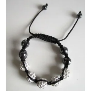 Fantasiejuweel armband Wit/Zwart