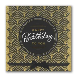 Kaart - Happy birthday - Glitter & Glamour - SQA.3026