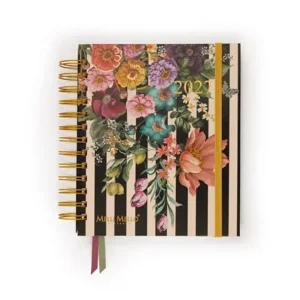 Agenda - Melli Mello - Zwart/witte verticale strepen - 2027 - 04-AGE.MM.2706