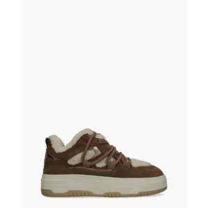 Steve Madden Boomer Beige/Bruin Damessneakers