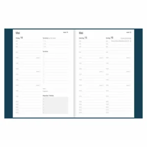 Agenda - 2027 - Thuiswerkagenda - Blauw - A5 formaat - 14,8x21cm