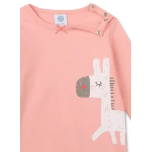 Sanetta pyjama baby meisjes: Giraf, 100% katoen ( SAN.65 )