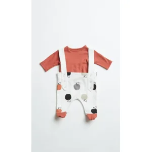 Happy People Pyjama Baby: Orange appels interlock ( HAP.82 )