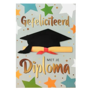 Artige - Kaart - Geslaagd - SGR01-C - Gefeliciteerd met je diploma