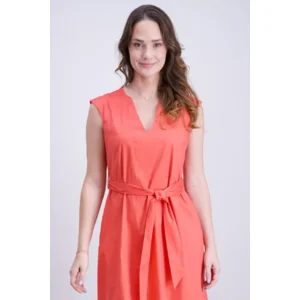 Signe Nature Zomer kleed: Koraal, mouwloos ( Signe.1357 )