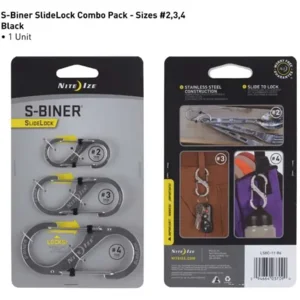 Nite Ize S-Biner SlideLock Roestvrij Staal Karabijnhaak 3 Stuks LSBC-11-R6