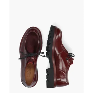 Mat:20 Carrie 3225 Bordeaux Dames Veterschoenen