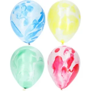 Ballonnen - Marmer - Meerkleurig - 30cm - 6st.