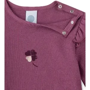 Sanetta Pyjama Meisjes: Paars, Klaver, ( SAN.128 )