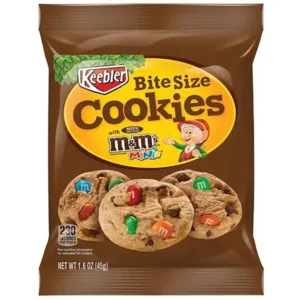 Bite size M & M's cookies