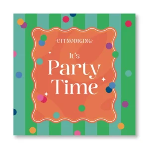 Uitnodigingskaarten - It's party time - 6st. - VBE.2031