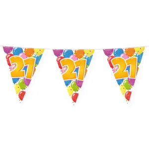 Vlaggenlijn - 21 jaar - Feest - 10m