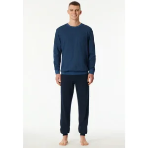 Schiesser – Comfort Essentials – Pyjama – 181156 – Atlantic Blue