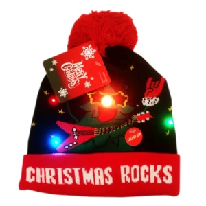 Kerstmuts - Christmas rocks - Met licht