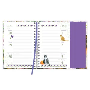 Spiraal agenda - 2026 - Franciens katten - Laura - 11x15.5cm