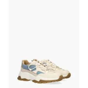 DWRS Label Bonney Denim Beige/Blauw Damessneakers