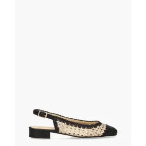 Maya Tropic Goud/Zwart Slingbackpumps