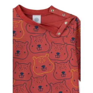 Sanetta Pyjama Jongens: Bever, 100% Katoen, vanaf 9maand ( SAN127 )