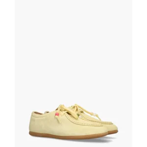 DWRS Label Laval Lichtgeel Dames Veterschoenen