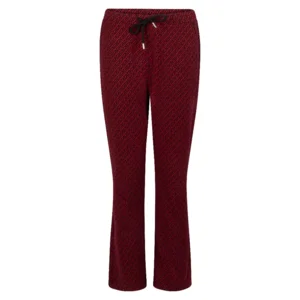 Jaquard print broek Audrey Zoso Rood L