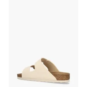 Birkenstock Arizona Rivet Logo Off-White Damesslippers