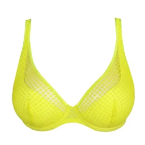 Prima Donna Twist Glass Beach voorgevormde plunge bh in fluogeel