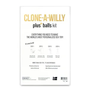 Clone-A-Willy Penis Plus Balls Dildo Kit Light Tone