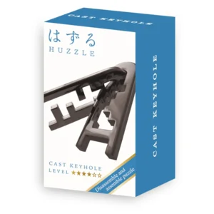 IQ-puzzel - Keyhole - Mini - Metaal - Zwart - Niveau 4