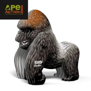 Bouwpakket - Eugy 3D - Wild dier - Gorilla - 32st. - 6x4,4x6,5cm - Karton - 6+