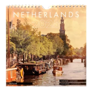 Maand kalender klein - 2025 - Netherlands - Popular - 20x20cm