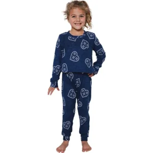 Pastunette meisjes pyjama: Blauw, super zacht ( PAS.142 )