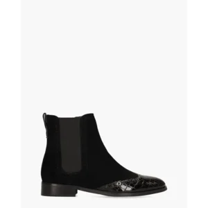 Di Lauro Sheralyn Zwart Dames Chelseaboots