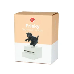 Balvi Tandenstoker Houder Kat Poes Frisky Zwart