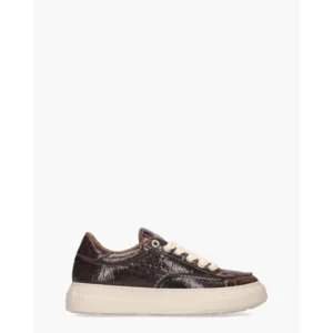 Nubikk Caldera Tora Bruin Craquelé Damessneakers