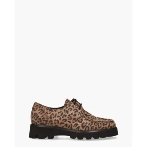 Sioux Meredira Bruin/Zwart Dames Veterschoenen