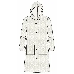Ringella Dames kamerjas: Ecru, met knopen, Super warm ( RIN.637 )