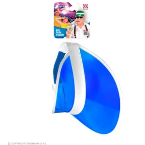 Blauwe zonneklep | Zonneklep in 80's stijl