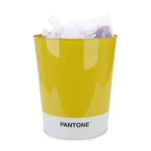 Prullenbak Pantone 10 L Geel / Wit Balvi