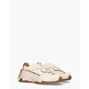 DWRS Label Bonney Teddy Beige/Brons Damessneaker