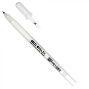 Gelly Roll Metallic Medium Point Pen Open Stock-White