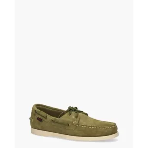 Sebago Docksides Portland Flesh Out Groen Herenloafers