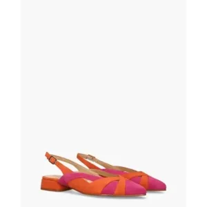 Maripe Anouk-Ma Oranje/Roze Dames Slingbacks