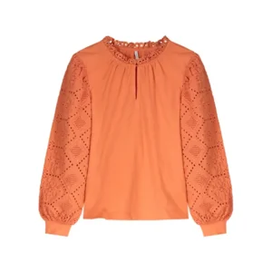 Summum Shirt: Broderie, Oranje ( SUM.49 )