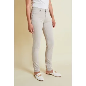 Para Mi Broek Celina : Ivory Grey, Color Denim  ( PARA.252 )