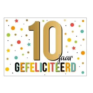 Kaart - Goud waard - 10 jaar - GWA01