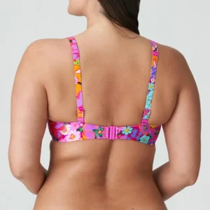 Prima Donna Swim Najac voorgevormde plunge bikini in roze met bloemenprint