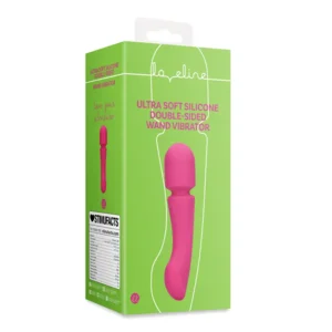 Loveline Double Sided Wand Vibrator Prestone Pink 16 cm