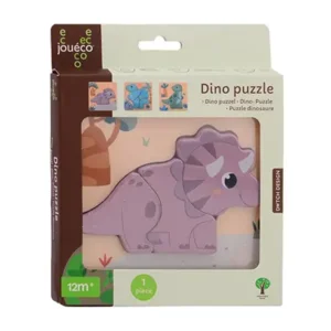 Jouéco - 3-delige Dino houten legpuzzel